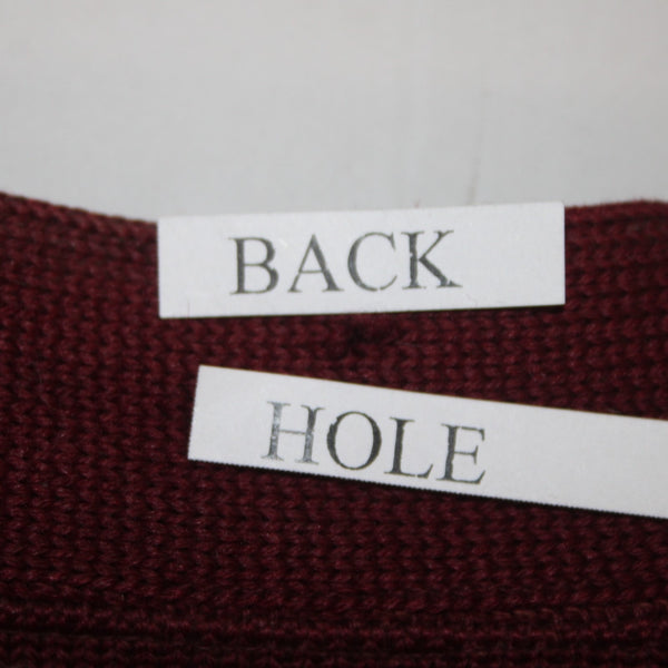 Whiting Sweater Vtg Sz S?? Burgundy Red Buttons University Of Southern CA AS IS
