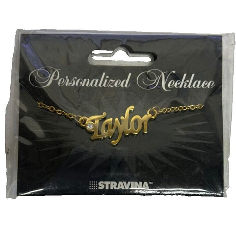 TAYLOR NEW Goldtone Rhinestone Accent 14.5" w 4.5" Multi Ring Ext Necklace