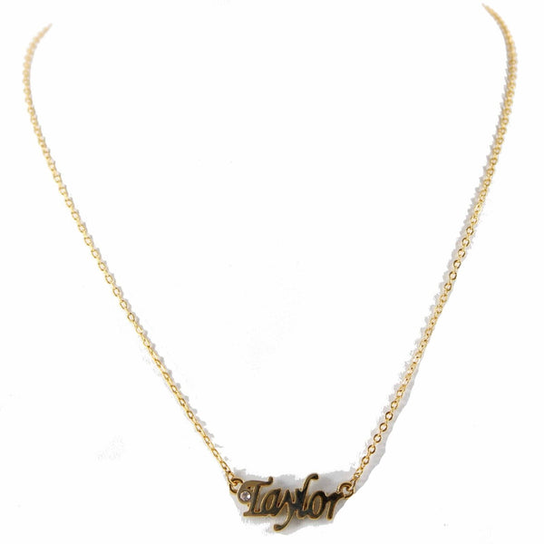 TAYLOR NEW Goldtone Rhinestone Accent 14.5" w 4.5" Multi Ring Ext Necklace