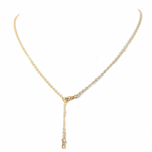 TAYLOR NEW Goldtone Rhinestone Accent 14.5" w 4.5" Multi Ring Ext Necklace