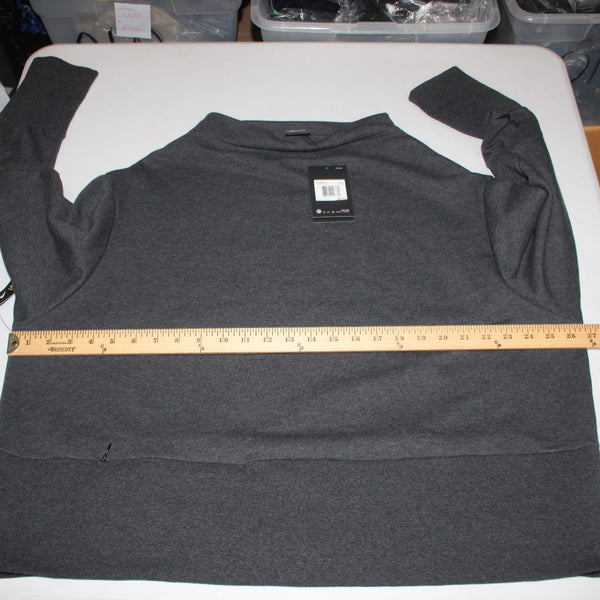 Nike Sweater NEW $60 Sz XXL Gray Collared Loose Fit Coupe Large Poly Cottton