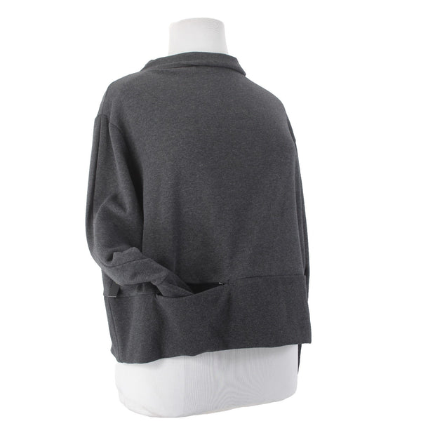 Nike Sweater NEW $60 Sz XXL Gray Collared Loose Fit Coupe Large Poly Cottton