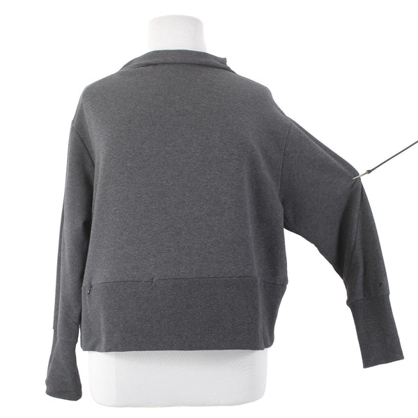 Nike Sweater NEW $60 Sz XXL Gray Collared Loose Fit Coupe Large Poly Cottton