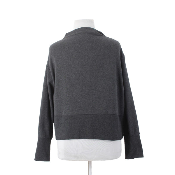 Nike Sweater NEW $60 Sz XXL Gray Collared Loose Fit Coupe Large Poly Cottton