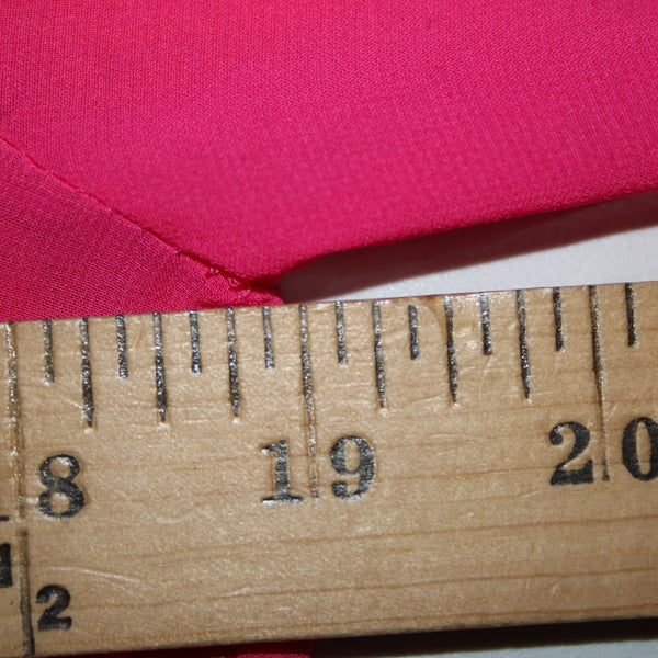 Flying Tomato Sz S Pink Orange Multi Color Ruffles V Neck Sheer 100% Poly Top