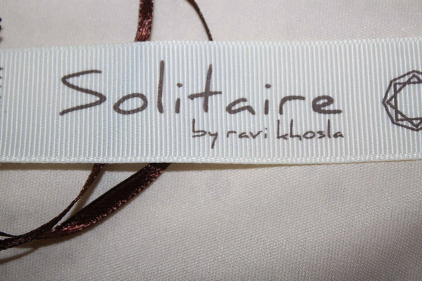 Solitaire NEW Sz S Cream Tan Embroidered Lined 100% Cotton Skirt
