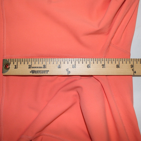 Fabletics AW Pant NEW $70 Pure Luxe Sz XL x 25 Orange Pockets Poly Elastane