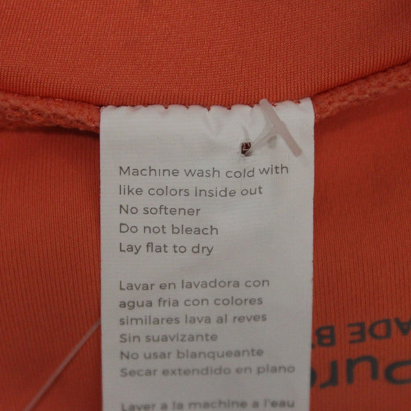 Fabletics AW Pant NEW $70 Pure Luxe Sz XL x 25 Orange Pockets Poly Elastane