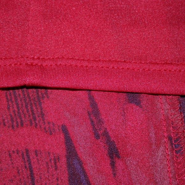 Chicos Dress NEW $149 Sz 2.5 Red Burgundy Floral Collared 100% Polyester Dress