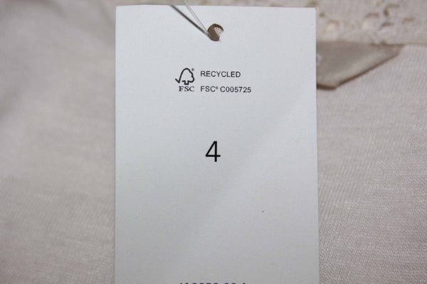 Banana Republic NEW $130 Sz 4 Cream Open Weave Lined Cotton Nylon Dress