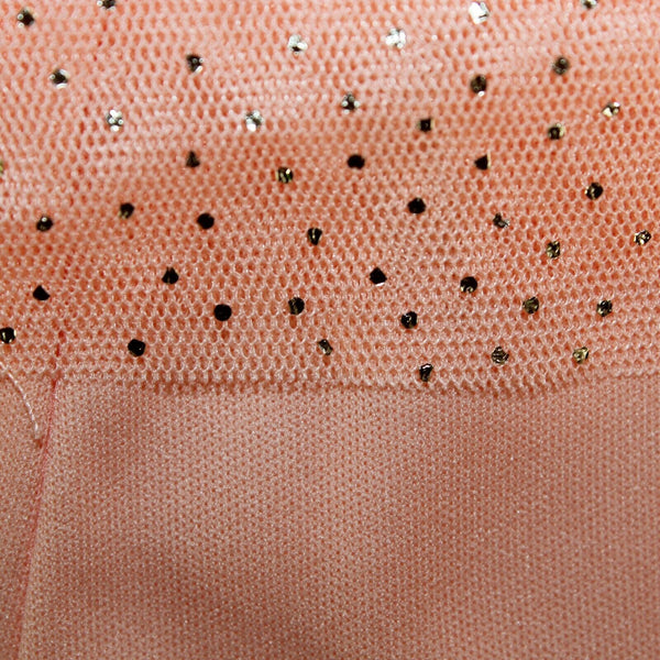 Fab Kids NEW M Orange Sherbet Gold Dots Polyester One Shoulder Girls Dress