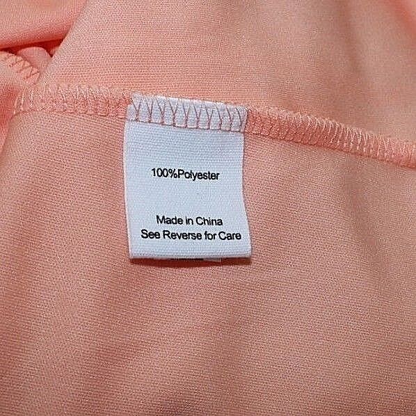 Fab Kids NEW M Orange Sherbet Gold Dots Polyester One Shoulder Girls Dress
