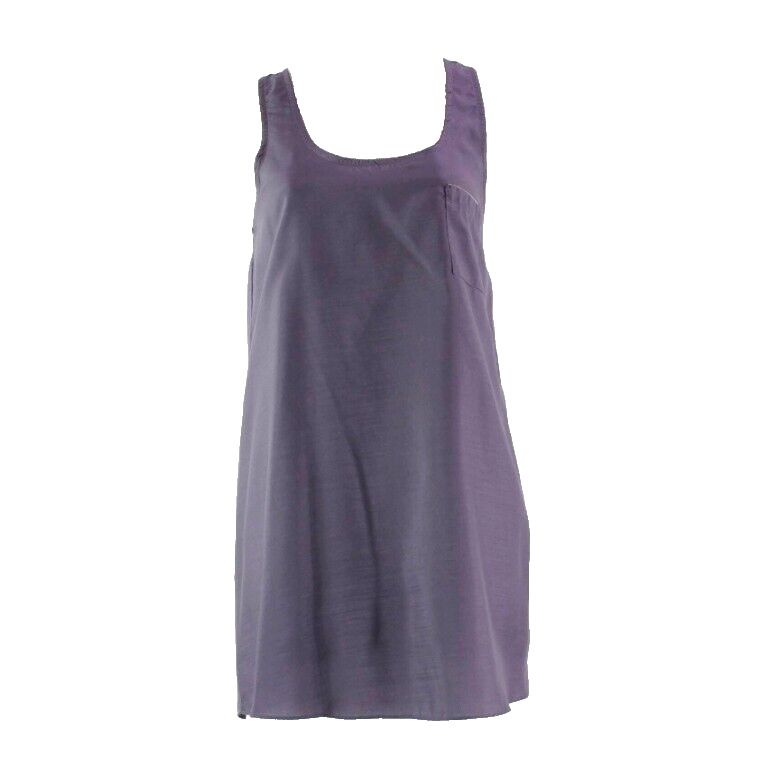 Collective Concepts NEW $42 Dark Navy Metal Bead Neckline Polyester Top