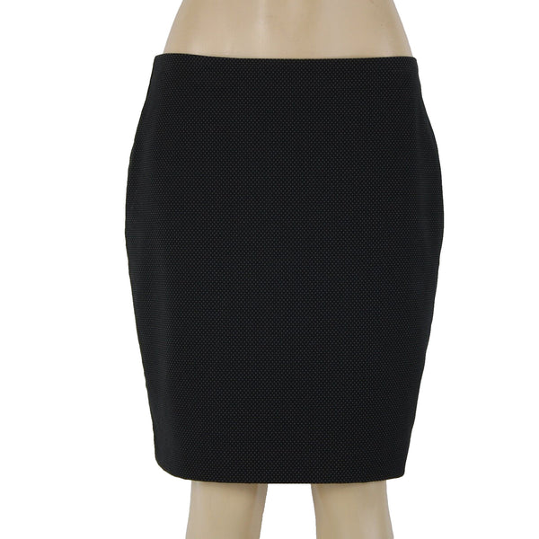 Banana Republic NEW $60 Sz 10 Black White Polka Dot Rayon Polyester Short Skirt