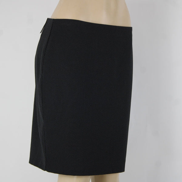 Banana Republic NEW $60 Sz 10 Black White Polka Dot Rayon Polyester Short Skirt