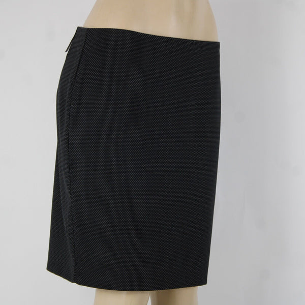 Banana Republic NEW $60 Sz 10 Black White Polka Dot Rayon Polyester Short Skirt