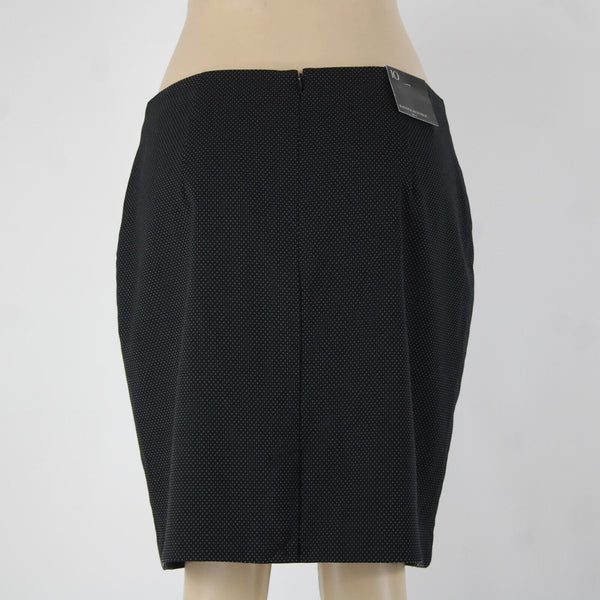 Banana Republic NEW $60 Sz 10 Black White Polka Dot Rayon Polyester Short Skirt