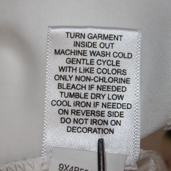 One World Dress NEW Sz 14? White Orange Multi Floral Mesh Poly Dress