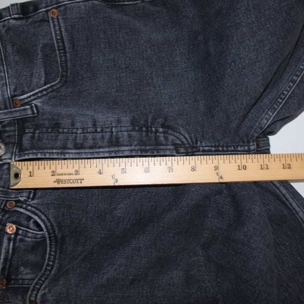 Re/Done Jeans Sz 28 x 29 Charcoal Denim Pockets Skinny Leg Raw Hem Cotton Jeans