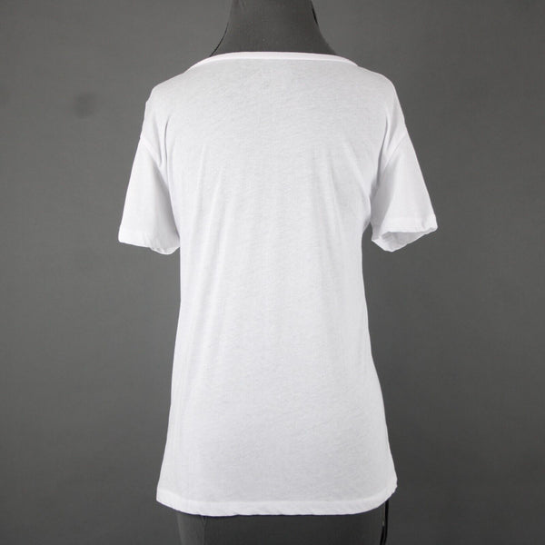 Chaser NEW $64 Sz M White Multi Color New York Jersey Cotton Poly Top