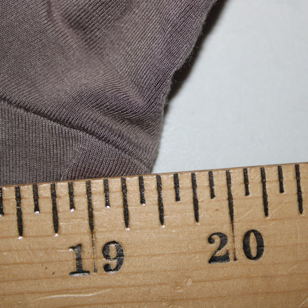 Heartstring Sz M Brown Taupe Draped 3/4 Sleeve Viscose Spandex Wrap Sweater