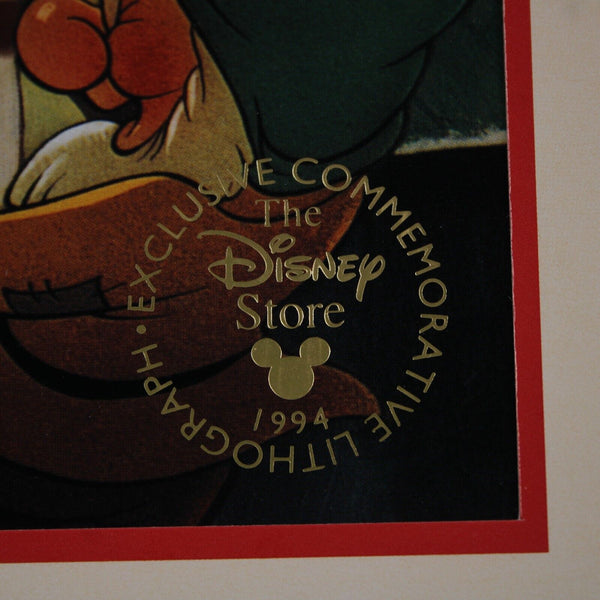 Disney 1994 Snow White And The Seven Dwarfs 17 x 13 Exclusive Lithograph Print