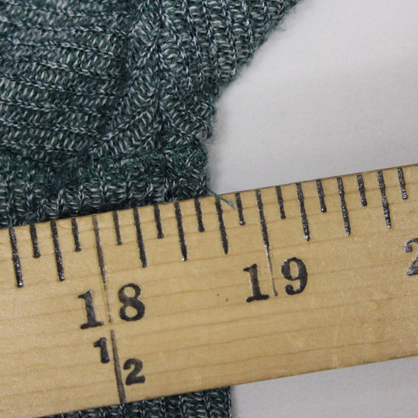 Soft Surroundings Sz S Emerald Green Heathered Hood Textured Poly Cotton Sweater