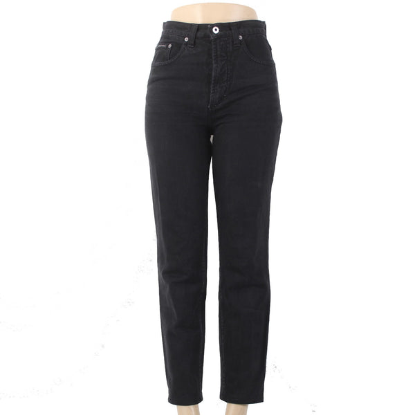 Dolce Gabbana Jeans Ittierre Spa Sz 42 x 28 Black Denim 100% Cotton Jeans