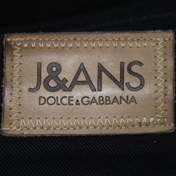 Dolce Gabbana Jeans Ittierre Spa Sz 42 x 28 Black Denim 100% Cotton Jeans