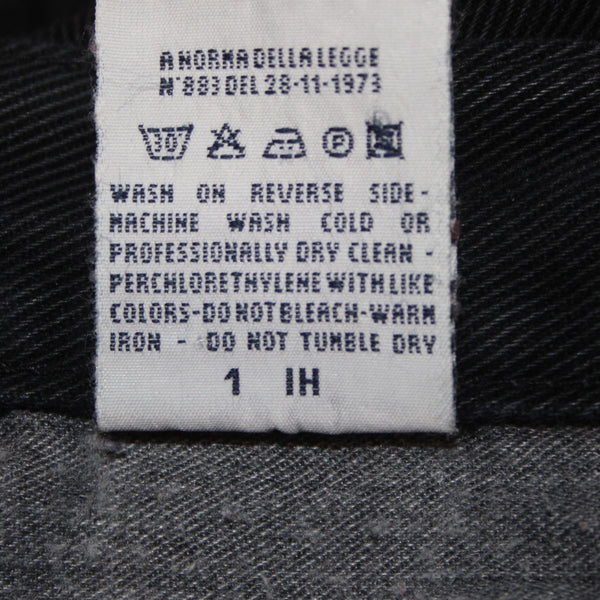 Dolce Gabbana Jeans Ittierre Spa Sz 42 x 28 Black Denim 100% Cotton Jeans