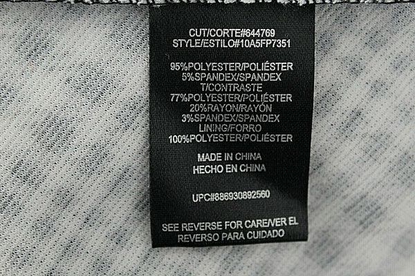 Heart Soul Sz S Black White Houndstooth Zig Zag Flare Polyester Spandex Dress