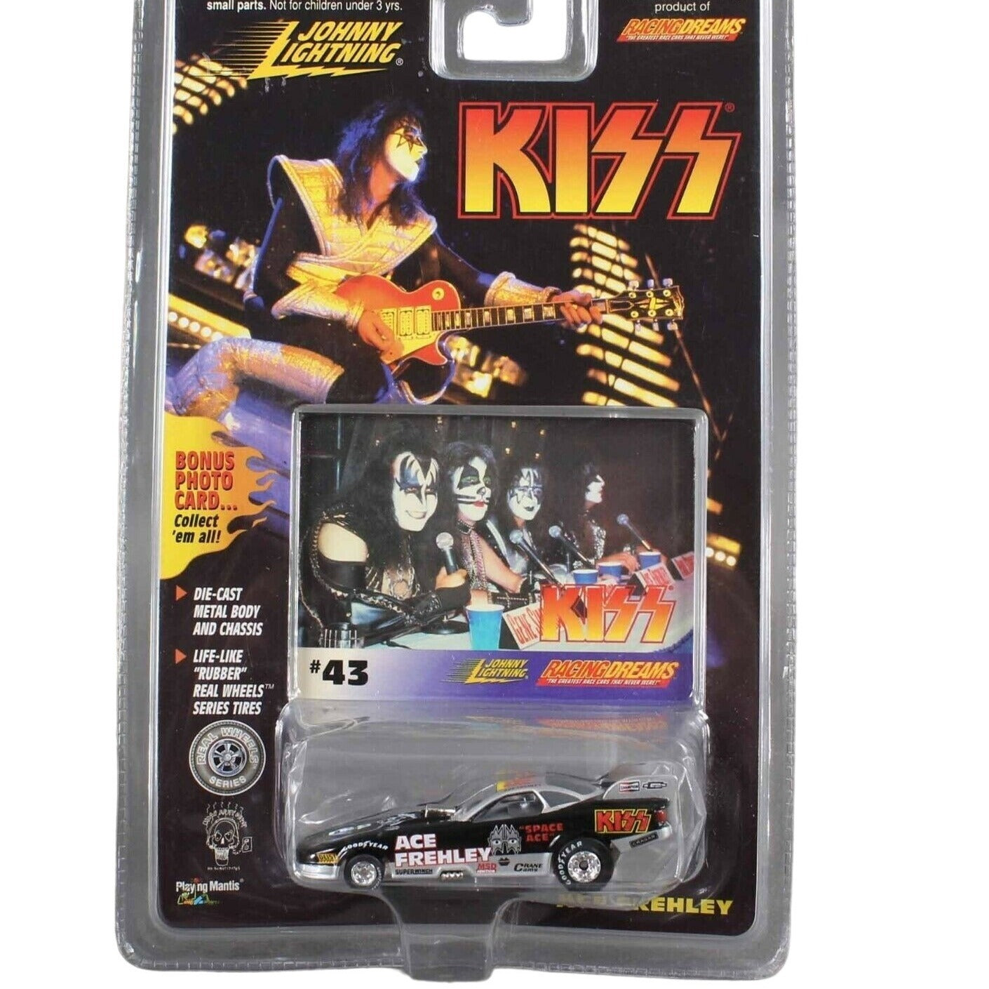 Playing Mantis Johnny Lightning Racing Dreams Kiss #43 Ace Frehley Collectible