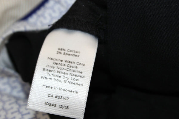 Talbots Chelsea Sz 8 x 23.5 Black Slash Pocket Cotton Blnd Crop Capri Pants