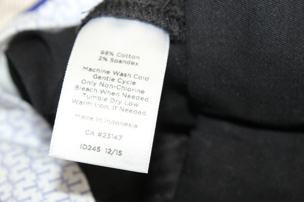 Talbots Chelsea Sz 8 x 23.5 Black Slash Pocket Cotton Blnd Crop Capri Pants