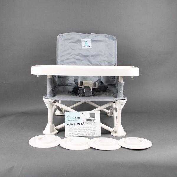 Hiccapop AS IS MISSING SEAT STRAPS On The Go Anywhere Booster Seat High Chair