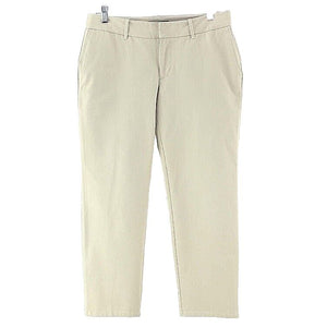 Eddie Bauer Sz 6 X 24.5 Tan Mercer Fit Cotton Spandex Crop Pant