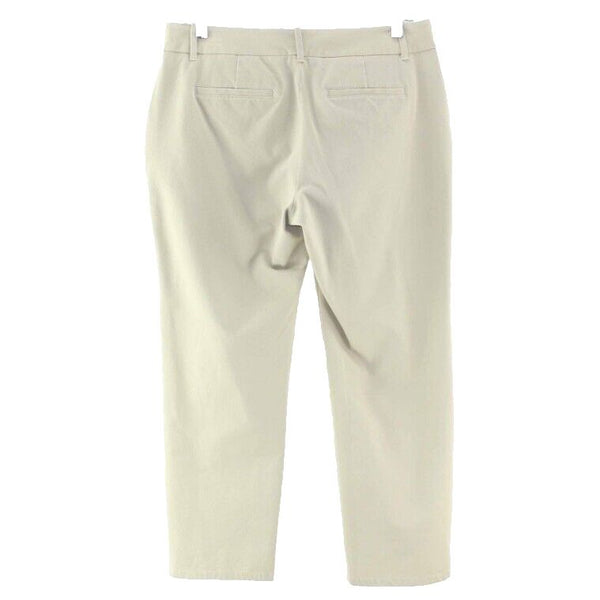 Eddie Bauer Sz 6 X 24.5 Tan Mercer Fit Cotton Spandex Crop Pant