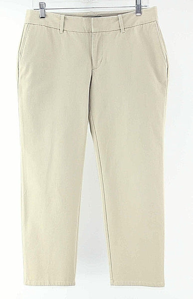 Eddie Bauer Sz 6 X 24.5 Tan Mercer Fit Cotton Spandex Crop Pant