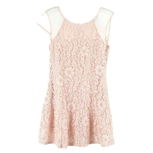 B'tween Sz 12 Dusty Pink Lace Lined 100% Polyester Girls Dress