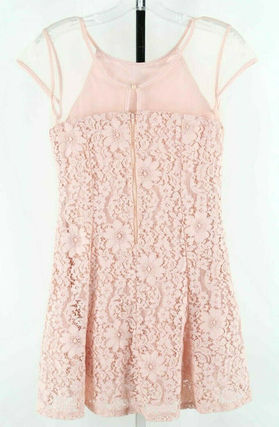 B'tween Sz 12 Dusty Pink Lace Lined 100% Polyester Girls Dress