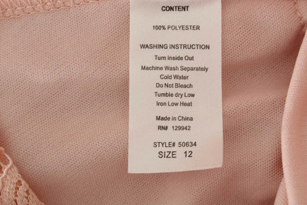 B'tween Sz 12 Dusty Pink Lace Lined 100% Polyester Girls Dress