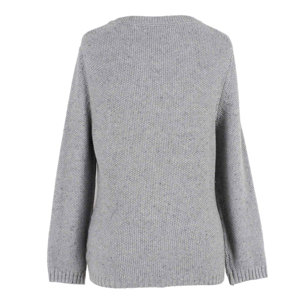 Banana Republic NEW $120 Sz M Gray Hook Loop Cotton Metallic Cardigan Sweater