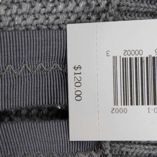 Banana Republic NEW $120 Sz M Gray Hook Loop Cotton Metallic Cardigan Sweater