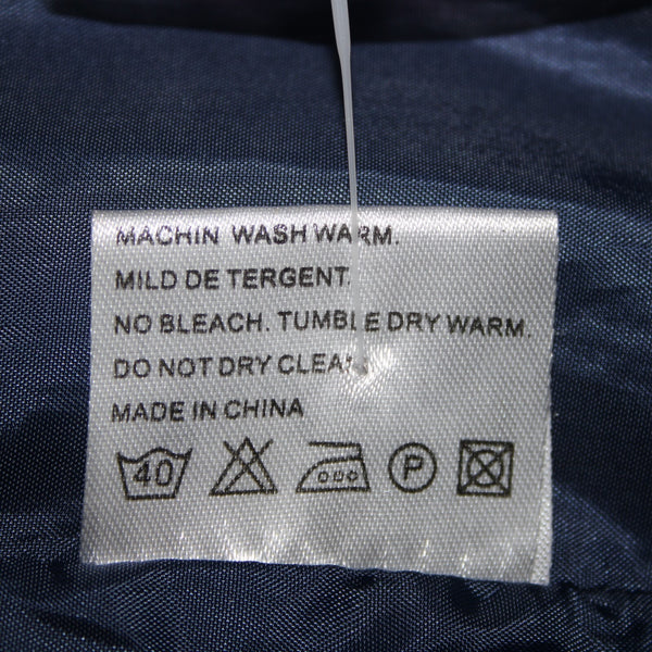 Madrina NEW NO TAGS Sz 4 Navy Blue Tweed Lined Buttons Pocketed Collared Coat