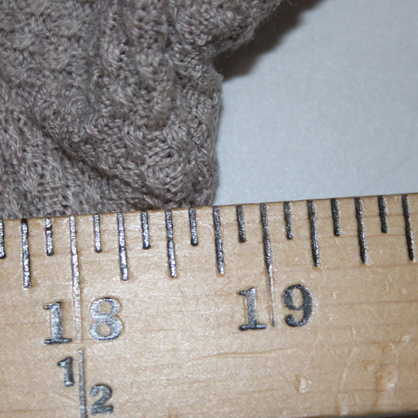 J Jill Sweater Sz M Brown Knit Long Sleeve Cotton Viscose Nylon Sweater