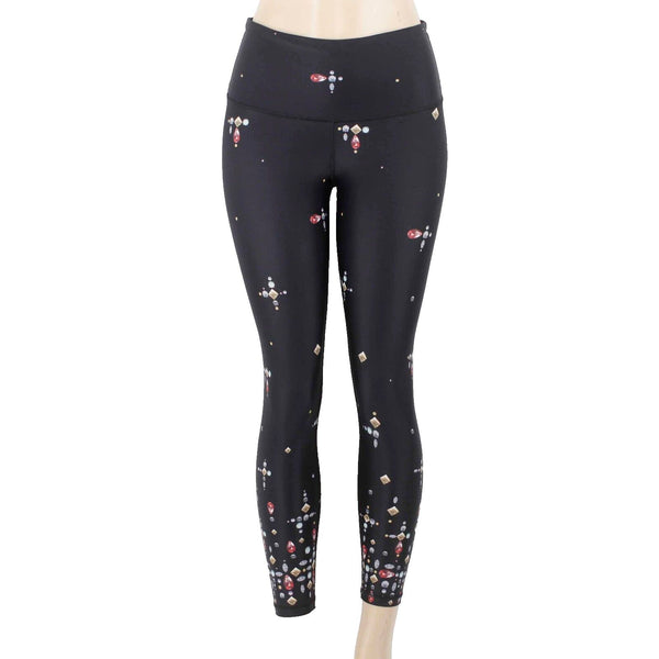 Victoria Sport Sp SP x 24 Black Gemstone Print Polyamide Blend Stretch Pant