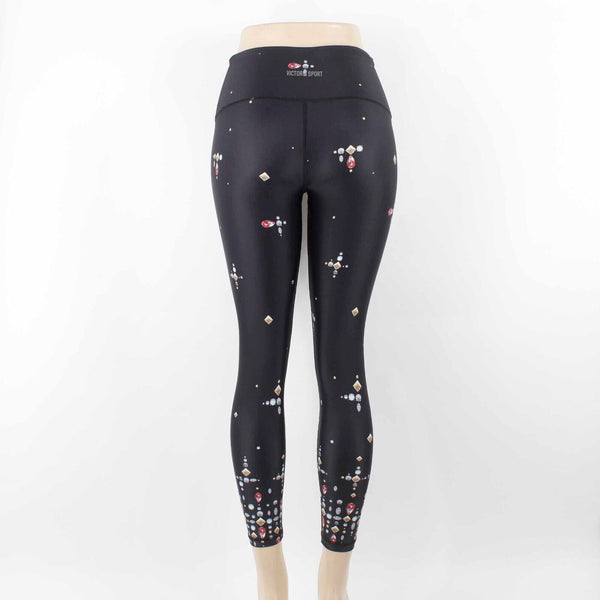 Victoria Sport Sp SP x 24 Black Gemstone Print Polyamide Blend Stretch Pant