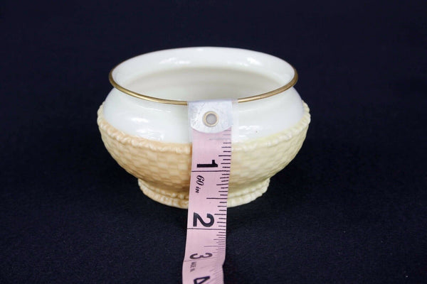 Royal Worcester Peach Cream Lattice Sugar Creamer