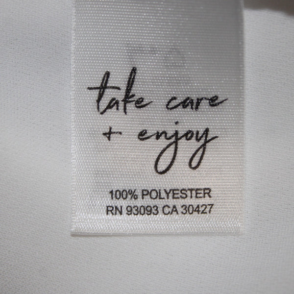 Nic Zoe Top NEW $78 Sz L Paper White V Neck Gathered 100% Polyester Top