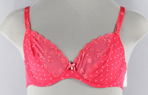 Rosa Faia New $99 34B Pink Style 5658.253 Unpadded Underwire Bra